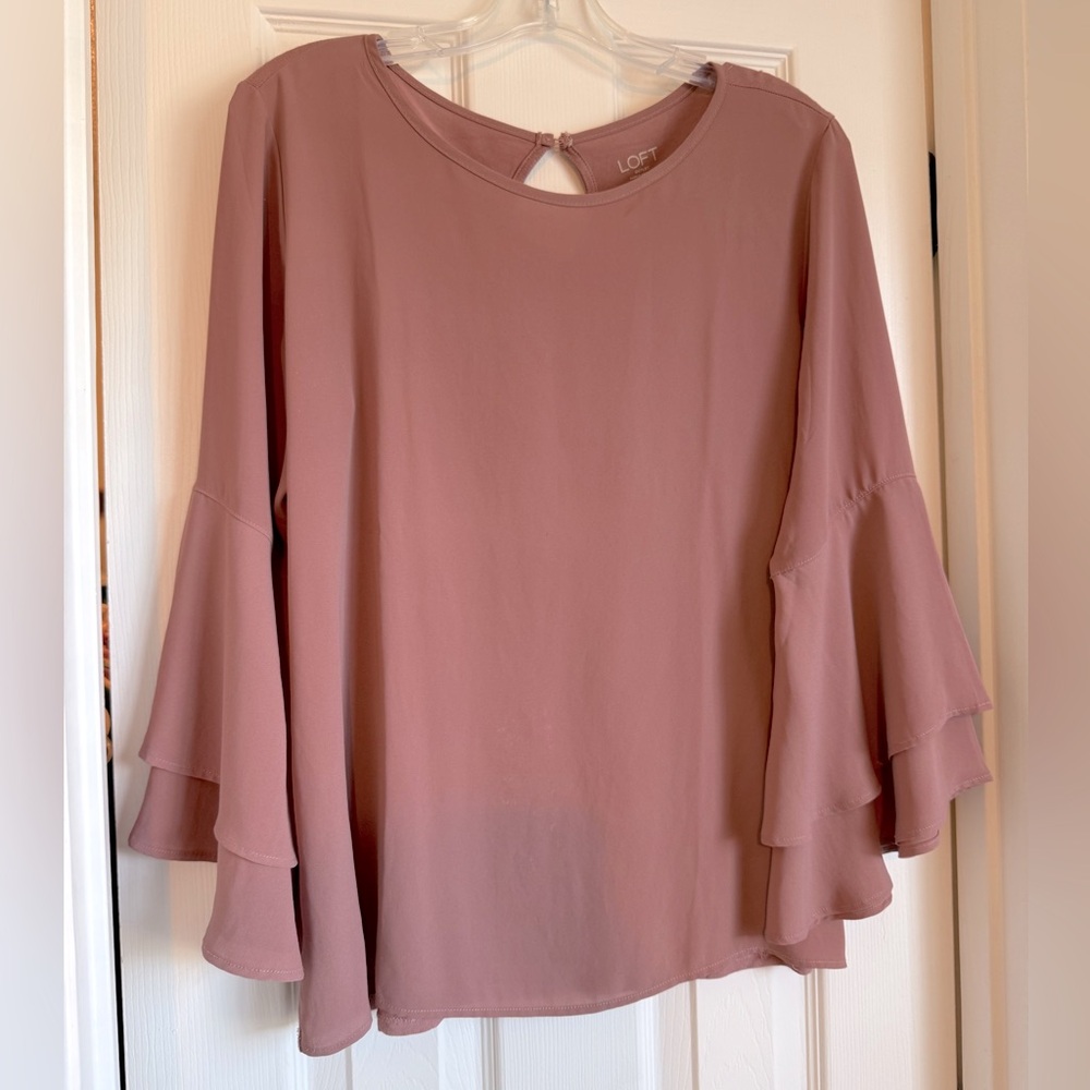 Loft Dusty rose Top